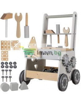 3в1 Уокър детска работилница с дървени инструменти